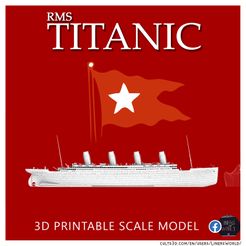 titanic.jpg Archivo STL Modelo a escala del RMS Titanic y el iceberg・Diseño de impresora 3D para descargar