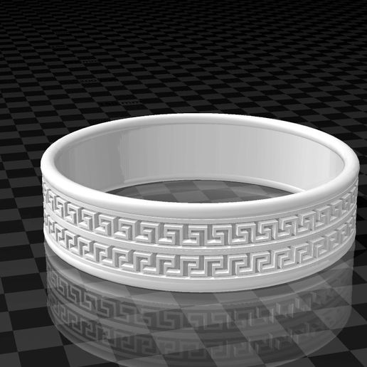 greek ring / bracelet 3D model