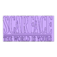 scarface logo con base.stl SCARFACE (GAME) Logo