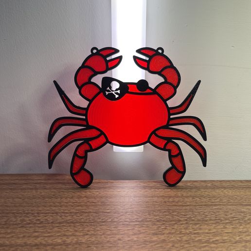 IMG_5524.jpeg Pirate Crab – Stained Glass Style Snap-Fit