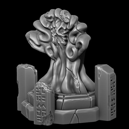 Ancient ruins of TIKAWA (Lake GOD Statue) 3D model