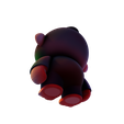 013.png Modelo 3D de gorila / macaco com baixo teor de poliéster - Pronto para imprimir e jogar