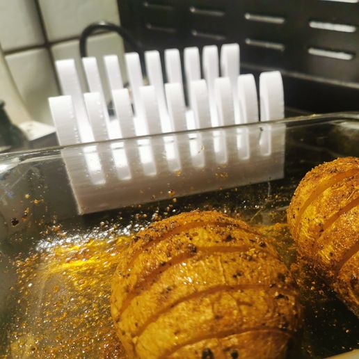 Hasselback Vegetable Cutter Kitchen Accessory 3D model