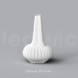 B_10_Renders_1.png Niedwica Vase Set B_1_10 | 3D printing vase | 3D model | STL files | Home decor | 3D vases | Modern vases | Floor vase | 3D printing | vase mode | STL  Vase Collection