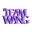 Wang.stl TEAM ONE key chains by Jackson Wang x2