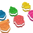 Santa-Claus-Kit-of-6-v3.png Christmas Santa Claus Cookie Cutters Kit of 6 🎅