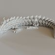 dragon02.jpg Thorn Dragon - Cute Wiggle Articulated Flexi Lizard - High Detail Print in Place!