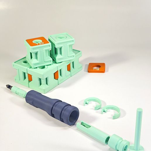 🪛 ToolCore Modular Driver System・ STL File for 3D printing・Cults