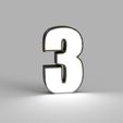 NUMERO-3.jpg PACK LED NUMBERS FROM 0 TO 9 - SIGN - POSTER