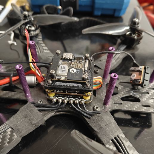 DJI air unit 04 Lite Mount Plate + Camera FPV 3D model