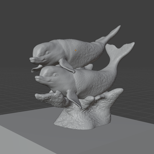 STL file beluga whales couple statue stl 🧑‍🤝‍🧑 ・3D printable model to ...