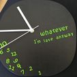 I'm Late Clock