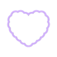 Scalloped Heart Cookie Cutter.stl ❤️ Scalloped Heart Cookie Cutter | Cute Ruffled Heart Biscuit Cutter | Perfect for Valentine’s, Weddings, Mother’s Day & Gift Sets ❤️