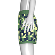Girls-Geometric-Abstract-Printed-Shorts_9.png Girls Geometric Abstract Printed Shorts | Marvelous / Clo3d / obj / fbx