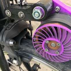 IMG_4175.jpg Free STL file Electric Brompton? DIY Friction Drive Solution・3D printable object to download
