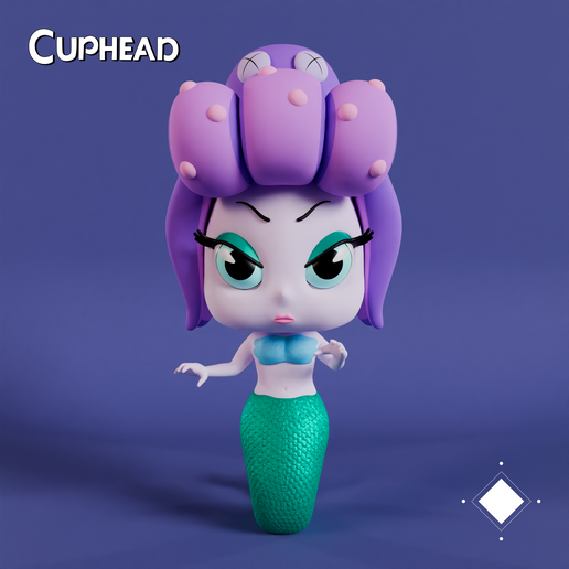Cuphead Toys Cala Maria CALA MARIA CUPHEAD・ STL File For 3D