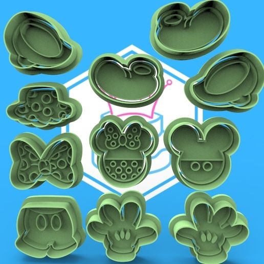 mickey cutters - 3D model önizlemesi