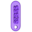 SEBAS-26_15X45X3.stl Personalized keychain SEBAS