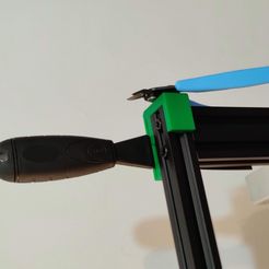 IMG_20200126_203726_Bokeh.jpg Free STL file Clamp and Spatula Holder Ender3[Pro]・3D printing design to download