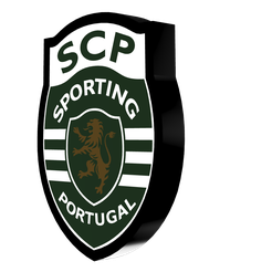 front-side-1.png Файл STL SCP - Sporting Clube de Portugal Logo Light・3D-печать дизайна для загрузки