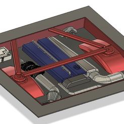 2.png STL file generic rc 1:10 engine bay JDM・Model to download and 3D print