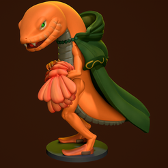Snek.png STL-Datei Rya(Schlangenversion)Eldenring・3D-druckbares Modell zum Herunterladen