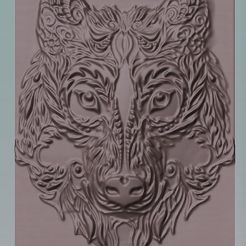 celtic wolf1.jpg Download STL file celtic wolf head • 3D printable model, marctull297
