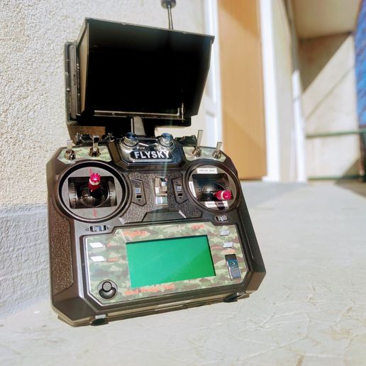 FPV Display Holder for FLYSKY FS-I6 3D model