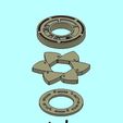 Exploded View Rose Ring_cr.jpg Free STL file Star Wars Rose’s Rebel Alliance Iris Ring・3D print design to download