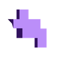 BROWN_-_R-FOOT_INNER-2.STL Fichier STL gratuit 8-Bit Classic Mario・Plan imprimable en 3D à télécharger