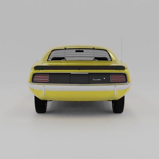 AAR-Cuda-1970-back.jpg Plymouth AAR Cuda 1970 3D model