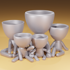 1.png Free STL file Roberts' family of father or mother and three children・3D printable model to download