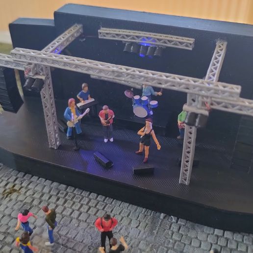 🎵 Open Air Music Stage - H0 scale 3D print Model・ 3D File for 3D ...