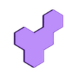 Piece 9.stl Hexagon Board Puzzle - Jogo de tabuleiro de encaixe de formas para crianças