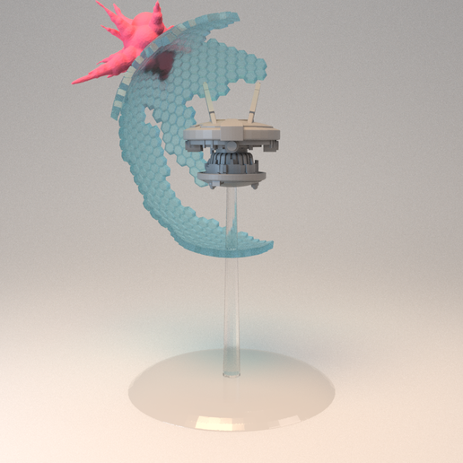 Space Communist Shield Drone 3D model