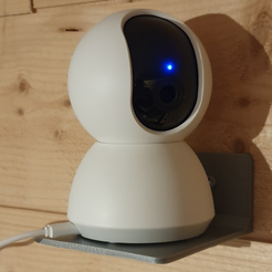 CaptureCam.PNG Free STL file Xiaomi Home Security Camera Mount・3D printer design to download