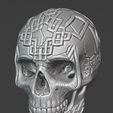 skull-tribal-celtic1.jpg Skull with celtic and tribal pattern