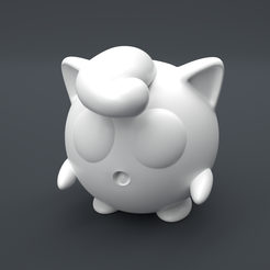 Jigglypuff_Main-Camera.png Free STL file Cute Jigglypuff Table Toy・3D printer design to download