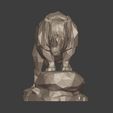 I7.jpg Lowpoly - Polygonal Rhinoceros - Rhino Figurine - Statue