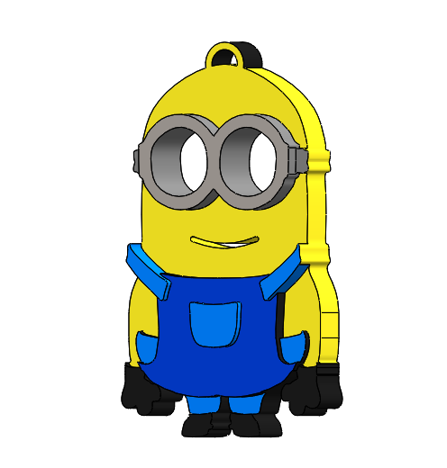 Download file Minion Key Tag • 3D printer template ・ Cults