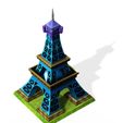 8.jpg Eiffel Tower - PARIS ARCHITECTURE - GASTRONOMY CARTOON 3D MODEL FRANCE Famous monument