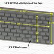 10_X_20_Right_Wall.jpg N Scale - 10 Foot X 20 Foot Stone Wall Sections