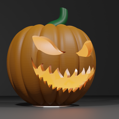 Scary-Pumpkin-1.png Archivo STL Calabaza terrorífica・Diseño de impresora 3D para descargar