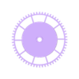 Zahnrad mit Sperre.stl 7/14 days pendulum clock with pointer disc