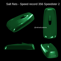 Salt flats - Speed record 356 Speedster 2 @nahuelcustoms Fichier STL Salt flats - Record de vitesse 356 Speedster 2・Modèle imprimable en 3D à télécharger