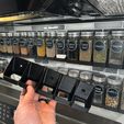 3D-printed-Spice-Rack-for-44mm-Jars-for-kitchen-or-other-wall-mount-organizer-_Image-of-5-slot.jpg 3D Printable Wall Mount Spice Storage Rack
