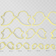 Capture.png Archivo 3D Ghost 3 Clay Cutter - Halloween Earring STL Digital File Download- 14 tamaños y 2 versiones de cortador de pendientes, cortador de galletas・Objeto de impresión 3D para descargar