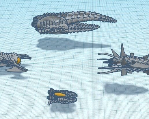 Free 3D file Eoxian starships for Starfinder 🎨 ・3D printable object to