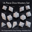 modesto-versions-grey-square-text.png Dice Masters Set - 14 Shapes - Modesto Font - Supports Included