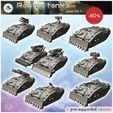 WB-VE-P01-Raptor-tanks-pack-No.-1.jpg Raptor tanks pack No. 1 - Future Sci-Fi SF Post apocalyptic Tabletop Scifi Wargaming Planetary exploration RPG Terrain